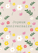 Fleurs &eacute;clatantes pour un anniversaire joyeux